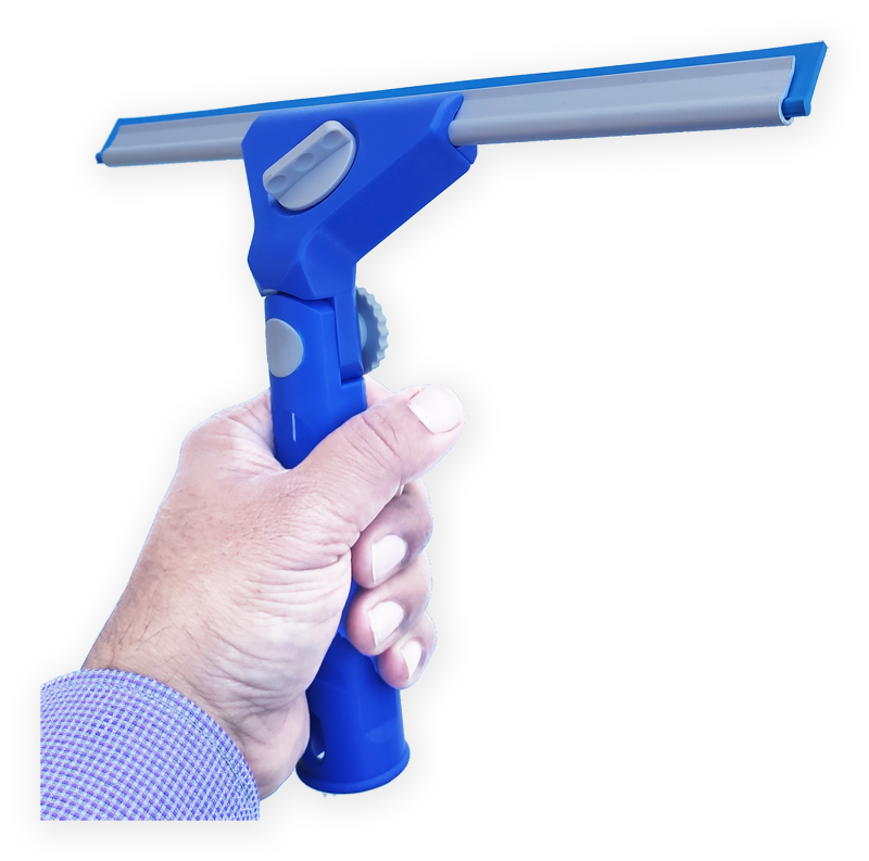 Hi Rise Light Weight Adjustable Swivel Squeegee With Soft Rubber